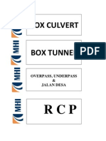 Box Culvert: Overpass, Underpass & Jalan Desa