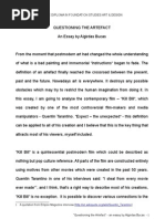 Download Questioning the Artefact - An Essay by Algirdas Bucas by abd94 SN11746814 doc pdf