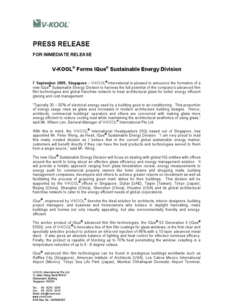 Ebroc V Kool Forms Ique Sustainable Energy Division Sustainable Energy Efficient Energy Use