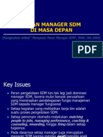 Peran Manager SDM