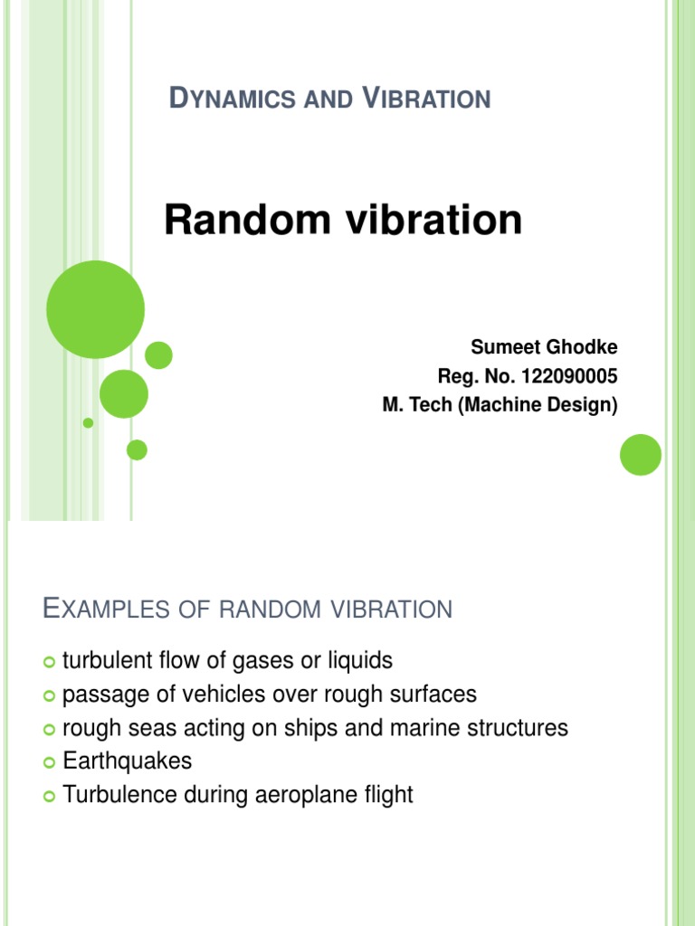 Random Vibrations | PDF | Spectral Density | Normal Distribution