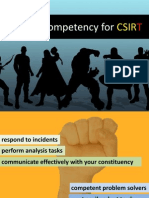 Skills & Competency For CSIRT