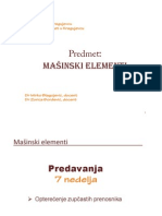 Masinski Elementi - 07a Opterecenje Zupcanika