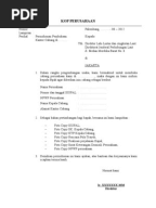 Surat Permohonan Rek Giro