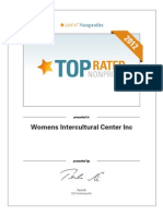 2012 Top Rated Nonprofit Certificate