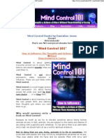 Mind Control Books by Dantalion Jones