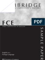 FCE Sample Papers