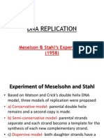 DNA Replication: Meselson & Stahl's Semiconservative Experiment