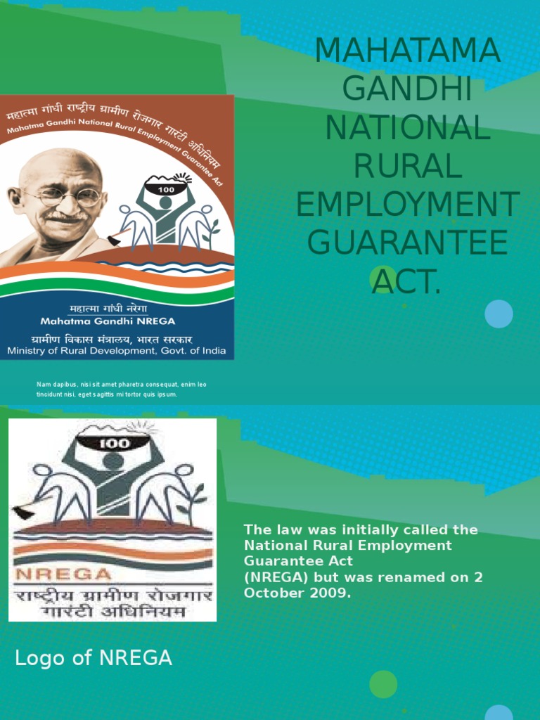 NREGA: Employment Guarantee Overview | PDF | Economies | Labour
