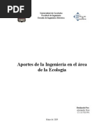 Aportes de la Ingeniería a la ecología 2009