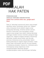 Download MAKALAH HAK PATENdoc by Elok Tiara SN117495330 doc pdf