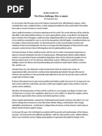 Beijing Handover, The China Challenge