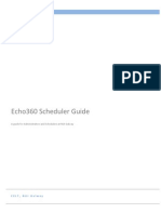 Echo360 Scheduler Guide