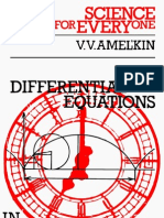 Sfe Differential Equations in Applications Amelkin