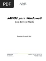 Manual Jaws - Soft de acessibilidade para deficientes visuais.
