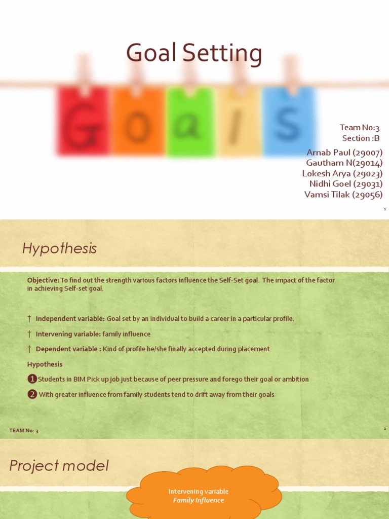 Impact of Family on Student Goals | PDF | Goal Setting | Goal