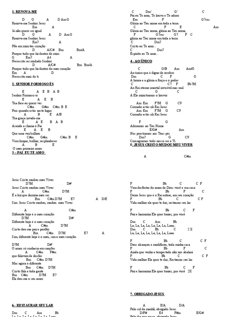 Corinhos Cifras Amor Deus corinhos cifras amor deus
