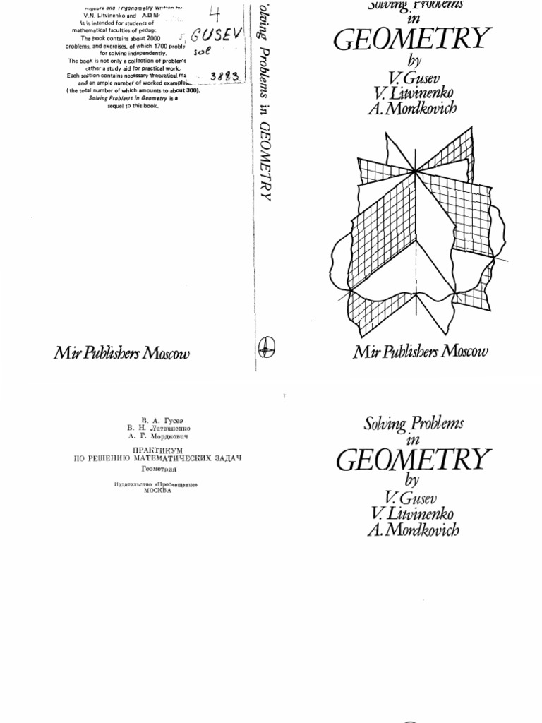 Solving Problems in Geometry Gusev | PDF | Geometry | Teaching Mathematics