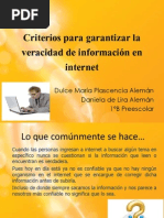 Download Criterios para garantizar la veracidad de informacin en internet by Dulce Maria P A SN117547277 doc pdf