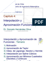 Capitulo 4 Interpolacion Aproximacion de Funciones MA 33A