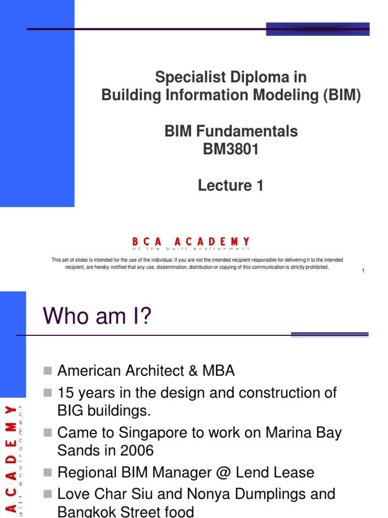 Bim Fundamentals Unit 1 Pdf Building Information Modeling