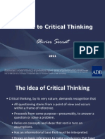 A Guide to Critical Thinking