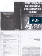 2.A. Zabala - Como Trabalhar Os Conteúdos Procedimentais em Sala de Aula