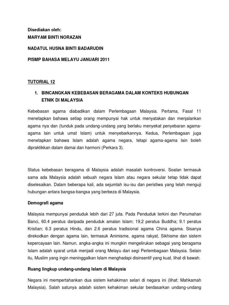 Hubungan Etnik Pdf