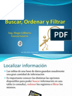 Buscar, Ordenar y Filtrar