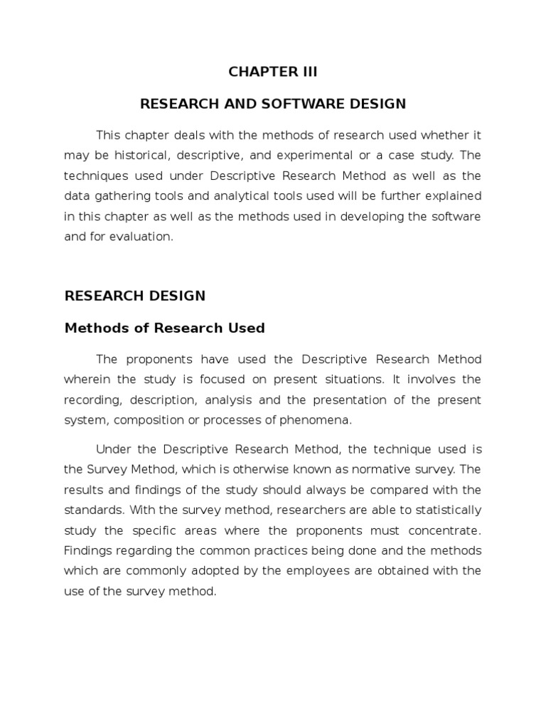 research study chapter 3