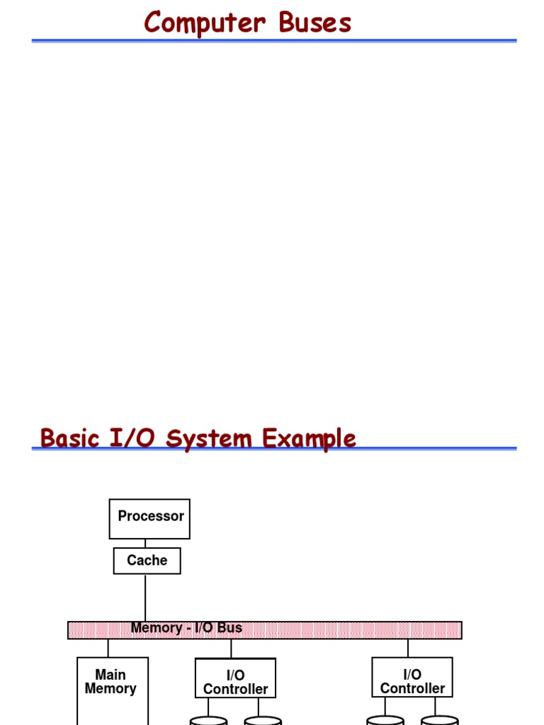 Buses | PDF | Input/Output | Computer Data Storage