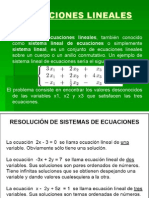 Ecuaciones Lineales