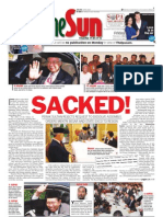 TheSun 2009-02-06 Page01 SACKED Perak Sultan Rejects Request To Dissolve Assemblt Orders MB and State Exco Resign
