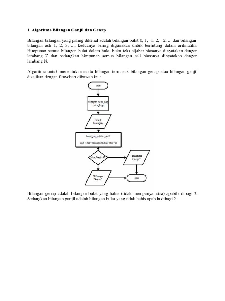 Unduh 5200 Koleksi Gambar Flowchart Bilangan Ganjil Dan Genap  