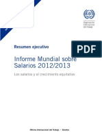 RESUMEN EJECUTIVO Informe Mundial sobre
Salarios 2012/2013