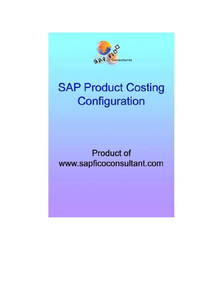 SAP Product Costing PDF Valuation (Finance) Cost Accounting
