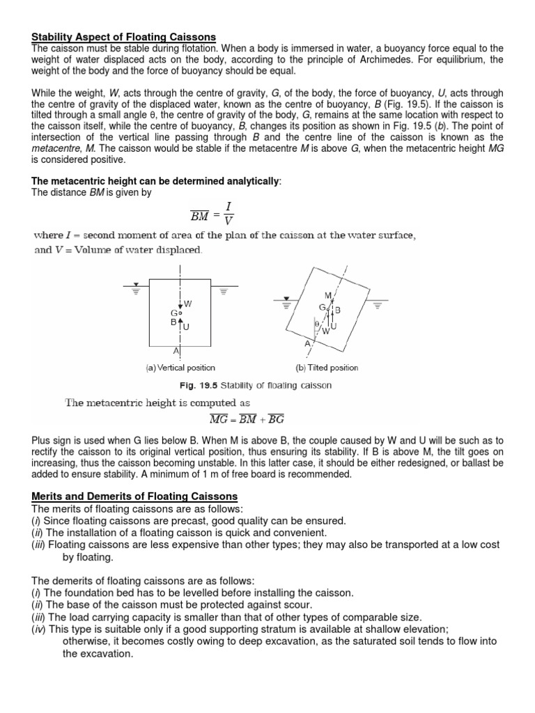Design of Foundation Structures Notes | PDF | Buoyancy | Elasticity ...