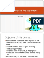 Environmental Management: Session - 1
