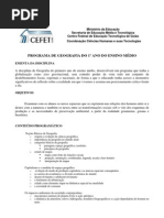 plano de curso 1º ano medio geografia