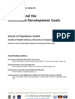 Health and The Millennium Development Goals: School of Population Health