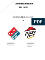 42978212 Pizza Hut and Dominos a Comparative Analysis