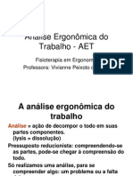 Análise Ergonômica do Trabalho - AET