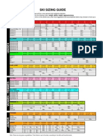 Rossignol Sizing Chart 2012-13