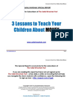 3 Lessons To Teach Your Children About Money Safal Niveshak Special Report