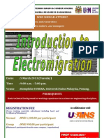 Introduction to Electromigration March 2013