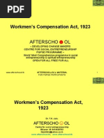 Workmen's Compensation Act, 1923