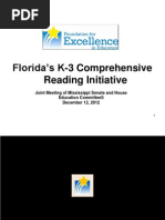 Florida's K-3 Comprehensive Reading Initiative
