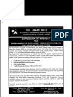 Expression of Interest (BRT) Traffic Management Etc