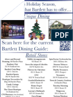 Unique Dining: Scan Here For The Current Bartlett Dining Guide