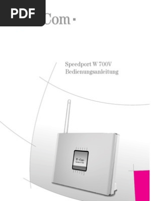 Handbuch Speedport W700v